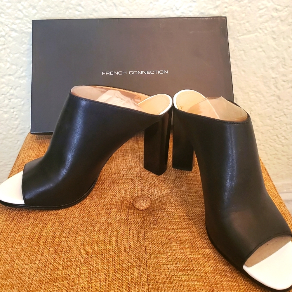 Shoes, heeled slides size 9